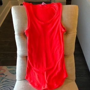 Hot pink under armour tank top